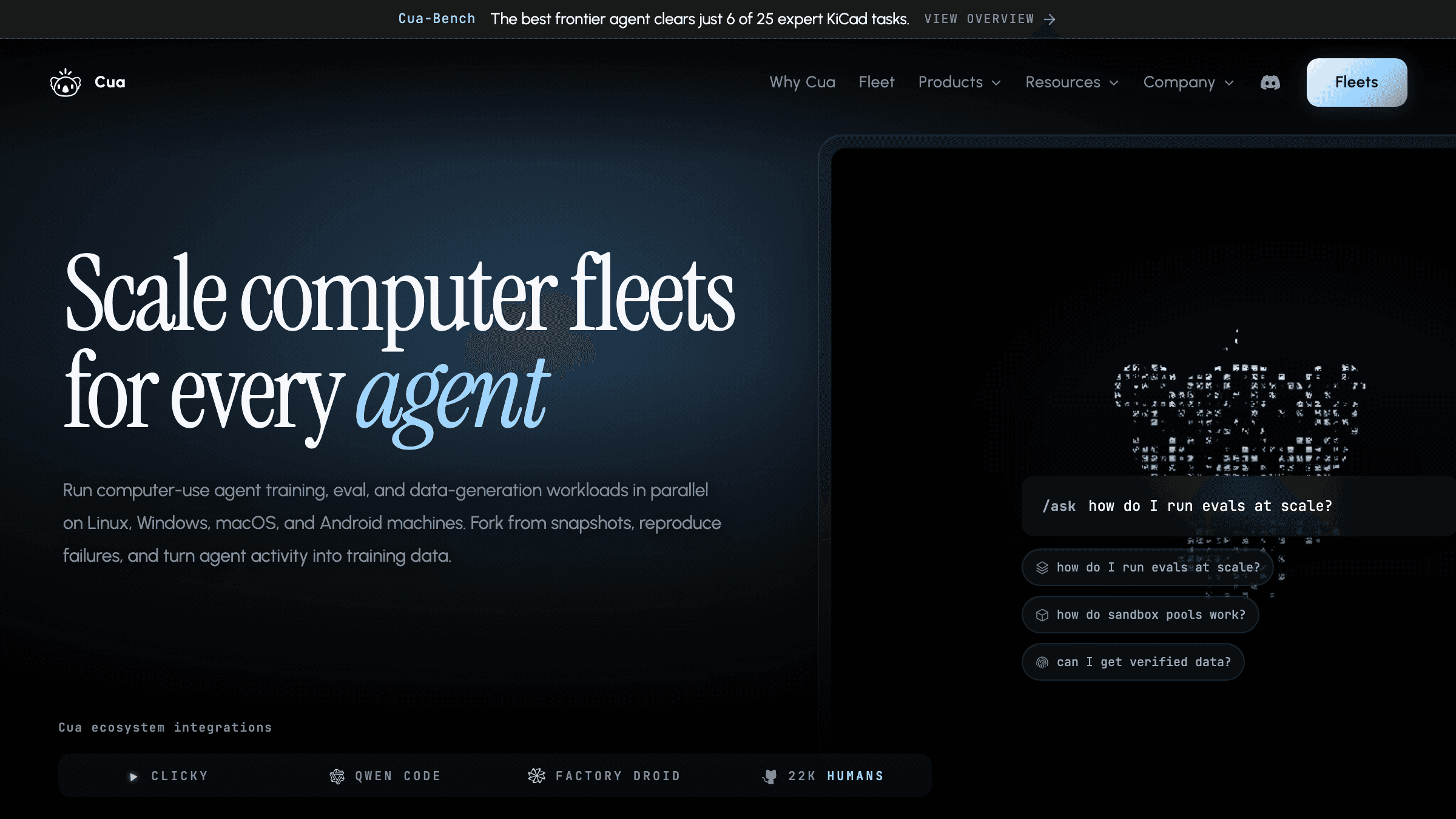 Cua gives an AI agent a whole desktop to work in